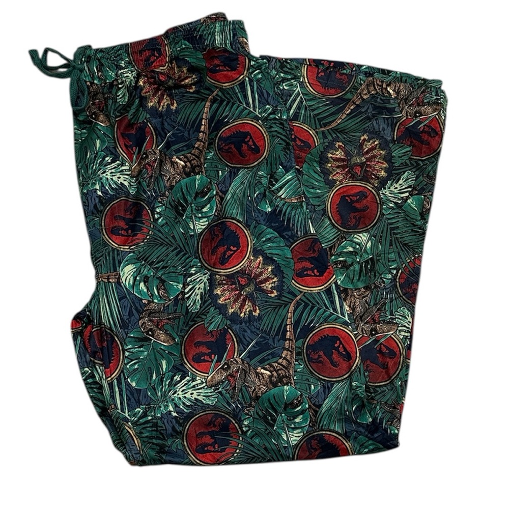 Jurassic Park World Men’s Logo Pajama Sleep Pants NEW Size 2XL